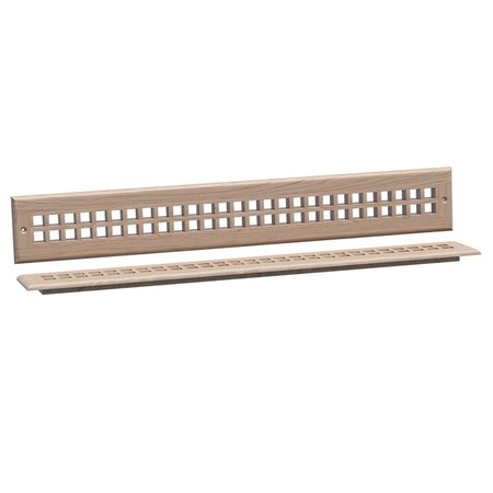 DESIGNS OF DISTINCTION 25.75"W Grate Style Toe Kick Vent - Cherry 01992124CH1